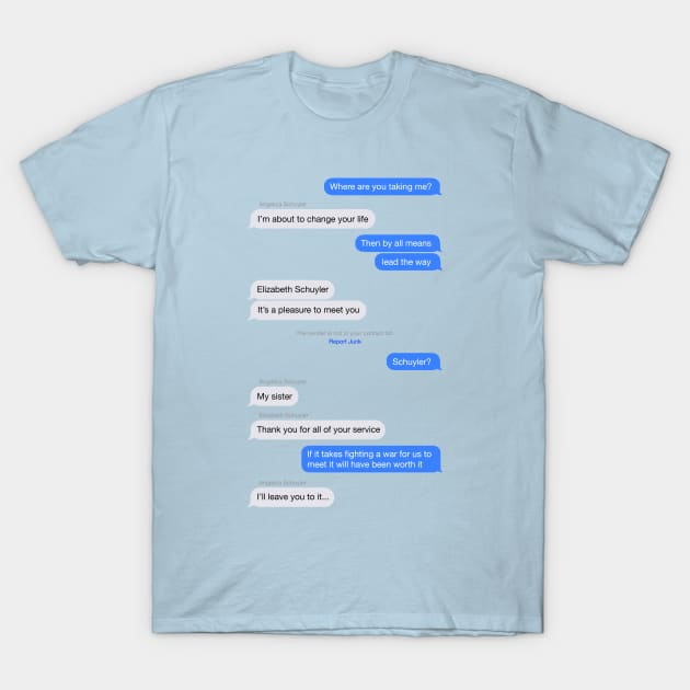 Elizabeth Schuyler, It's a Pleasure to Meet You T-Shirt by Smidge_Crab